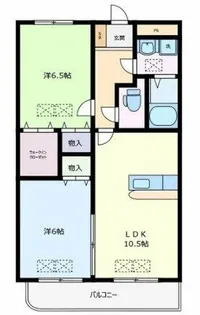 ルネスグランドール Ⅱ【202号室】の間取り