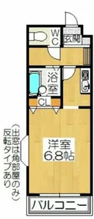 サンライズ牛川【208号室】の間取り