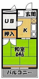 プチメゾン井原【205号室】の間取り