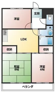 リアライズ若鶴【602号室】の間取り