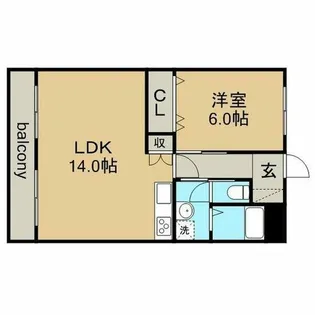 エスペラントM【2階】の間取り