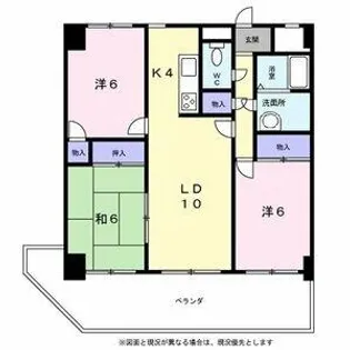 カーサ本山【1階】の間取り