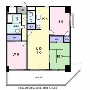 カーサ本山【4階】の間取り