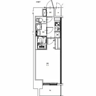 1Kの間取り画像