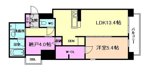みなとメゾン川西中央【903号室】の間取り