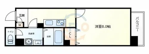 Merry住之江公園【5階】の間取り