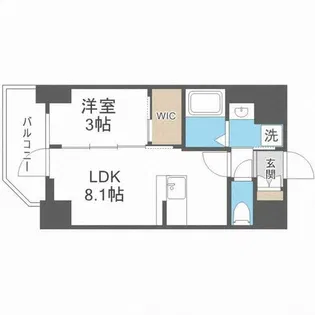 セレニテ福島アリア【4階】の間取り