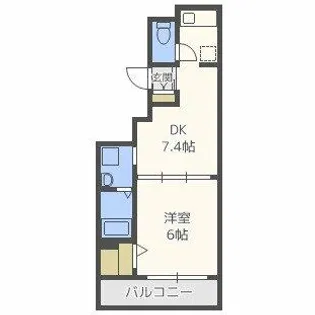 エステムコート心斎橋EASTⅢエクシード【9階】の間取り