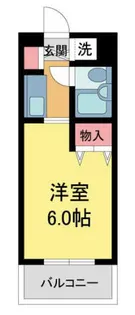 瑠璃甲東園【305号室】の間取り
