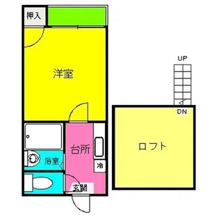 コンフォルト博多Ⅰ【2階】の間取り