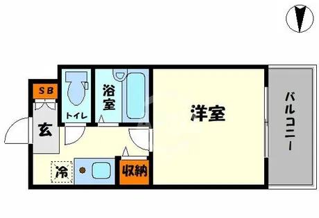 天満橋リーフビル・ネバーランド天満橋【13階】の間取り