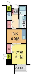 瑠璃甲東園【308号室】の間取り