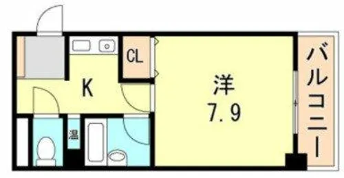 シティライフ服部【204号室】の間取り