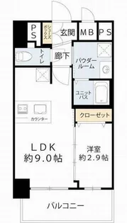 プレサンス西九条シティベイ【10階】の間取り