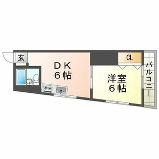 ハウス虹【3階】の間取り