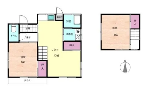 福岡県福岡市城南区片江4丁目【一戸建】の間取り