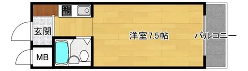 大阪府大阪市東淀川区下新庄2丁目【マンション】の間取り