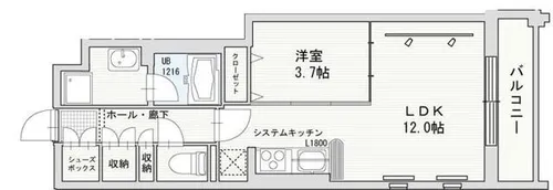 大阪府大阪市天王寺区堀越町【マンション】の間取り
