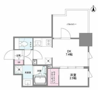 シーズンフラッツ南森町PREMIER【7階】の間取り