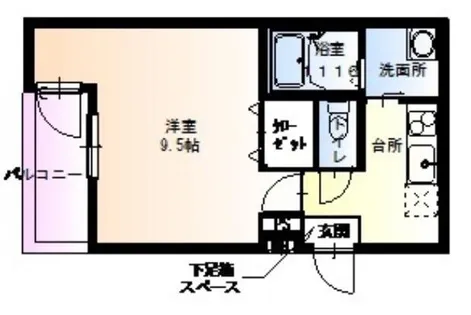 大阪府堺市堺区大浜南町2丁【アパート】の間取り
