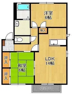 フレグランスM【2階】の間取り