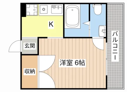 ティーエムコート【2C号室】の間取り