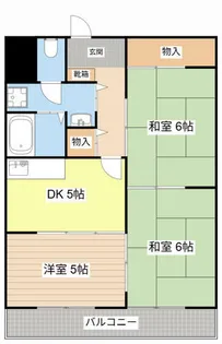 タイハイツ桜宮【6階】の間取り