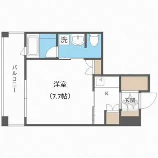 ラフィネタワー札幌南3条【3階】の間取り