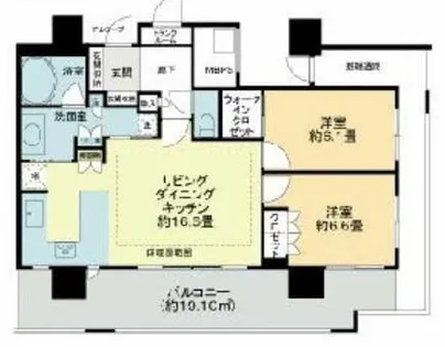エルザグレース堀江タワー【23階】の間取り