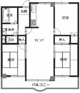 城西シティー彦和【702号室】の間取り