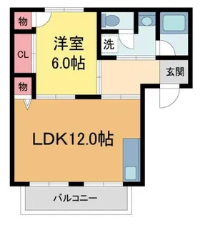 シャレオ上大市【2階】の間取り