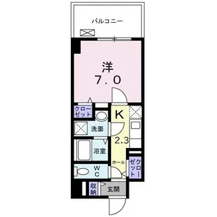 大阪府大阪市平野区平野元町【マンション】の間取り