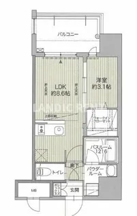 グランフォーレ博多ウォーターフロント【6階】の間取り
