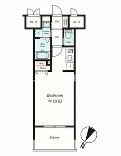 ウインステージ平尾【10階】の間取り
