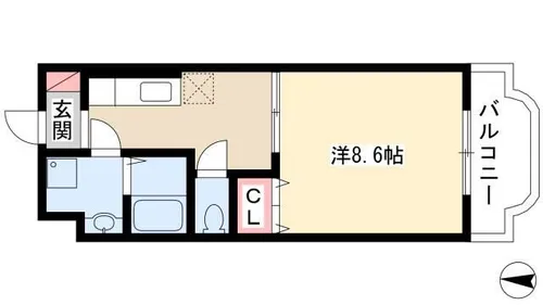 ソレアード【103号室】の間取り