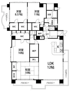 Cent Bouno【901号室】の間取り