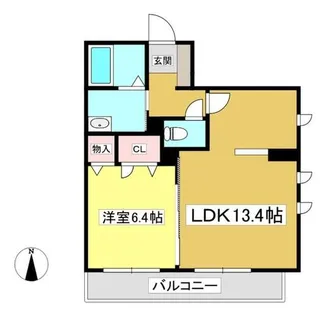 レフィアント元町【1階】の間取り