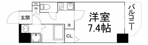 ミラージュパレス上本町【9階】の間取り