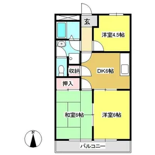 リバーサイド羽田【2階】の間取り