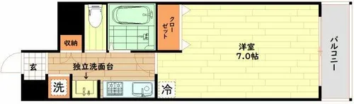 大阪府大阪市西区江之子島1丁目【マンション】の間取り