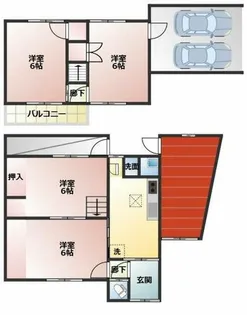 兵庫県西脇市高田井町【一戸建】の間取り