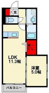 PREMIAGE穴生【302号室】の間取り