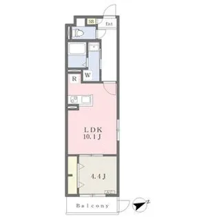 MISTRAL神田町【101号室】の間取り