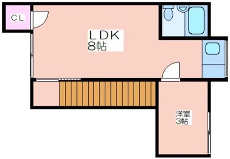 ハイツ秋桜【2階】の間取り