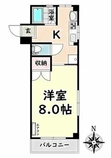 愛知県名古屋市昭和区滝子通4丁目【マンション】の間取り
