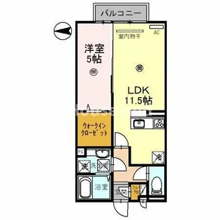 ラズベリー荘【2階】の間取り