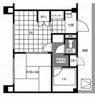 リーダーマンション【5階】の間取り