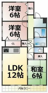 ウイングオカドビル【403号室】の間取り