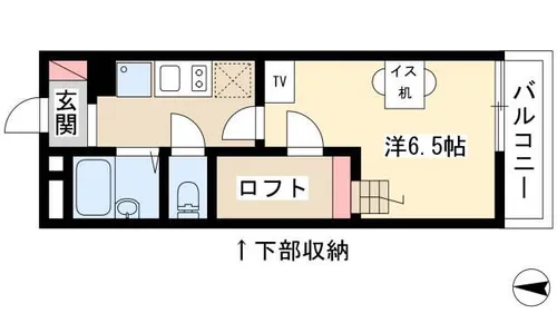 OMレジデンス上飯田【202号室】の間取り