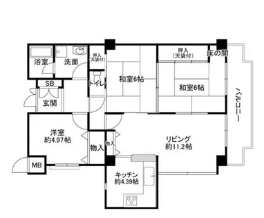 グランドメゾン姫路【3階】の間取り